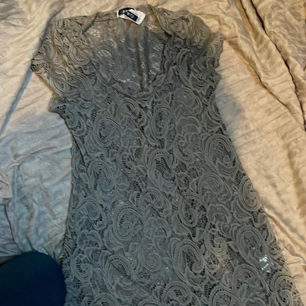 Laced gray dress camisole or can be worn as a dress!